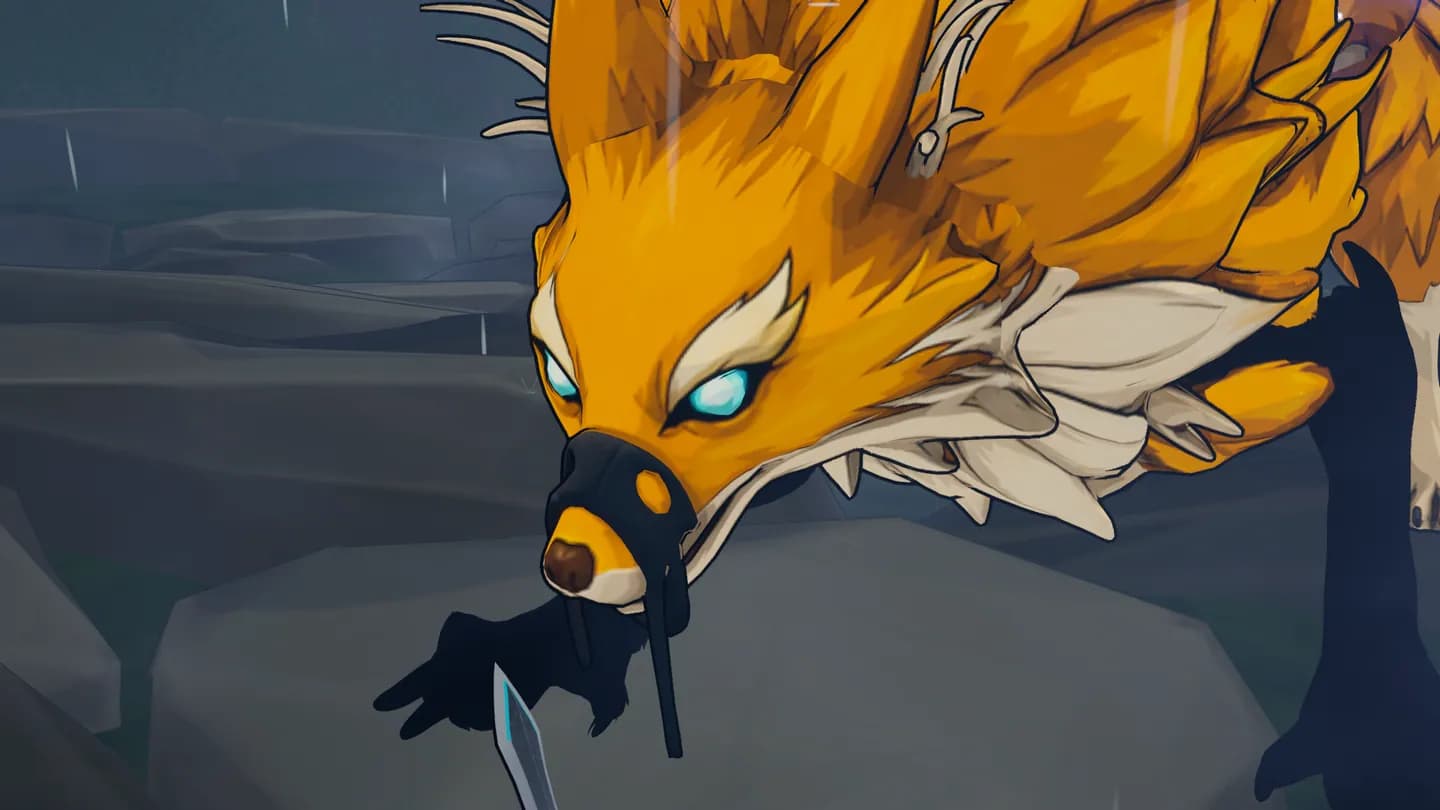 The fox boss, up close